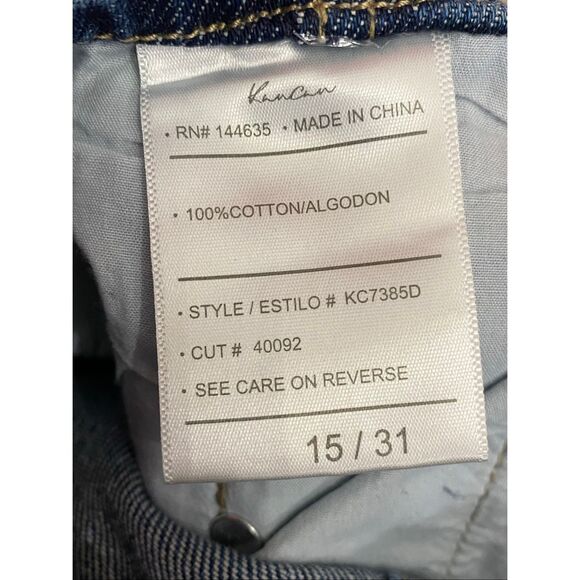 Kancan Estilo PaperBag Mom Jeans Ultra High Rise Belted Distressed Juniors Sz 15 - Picture 4 of 7